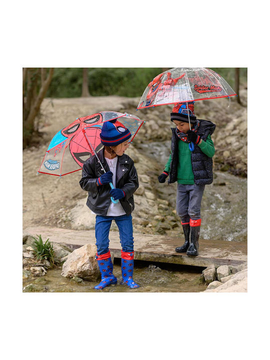 Cerda Kinder Regenschirm Gebogener Handgriff Durchsichtig mit Durchmesser 71cm.