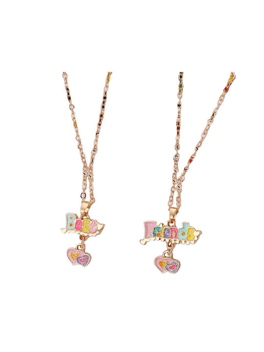 Tatu Moyo Gold Chain Kids Necklaces Heart SJ2303176184663439