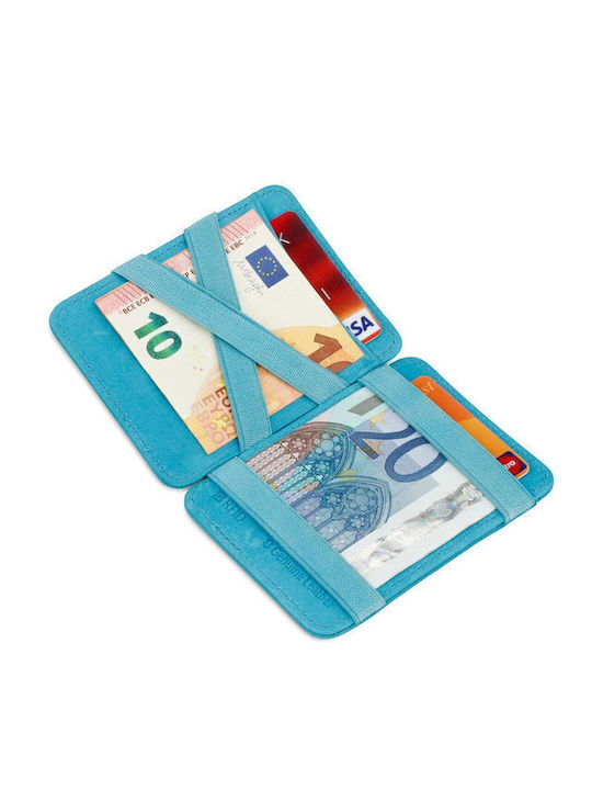Magic Δερμάτινο Ανδρικό Πορτοφόλι με RFID Τιρκουάζ