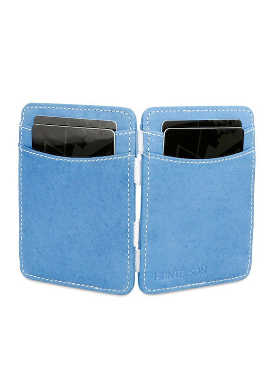 Magic Δερμάτινο Ανδρικό Πορτοφόλι με RFID Μπλε
