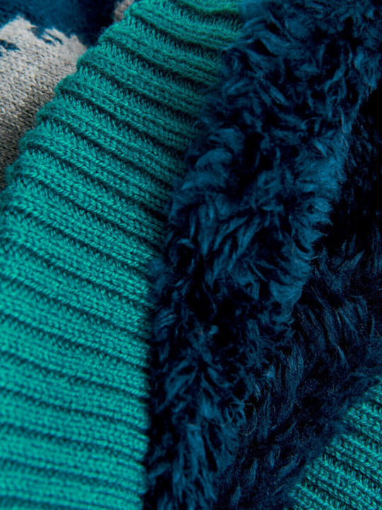 Kinder Mütze Gestrickt Gray