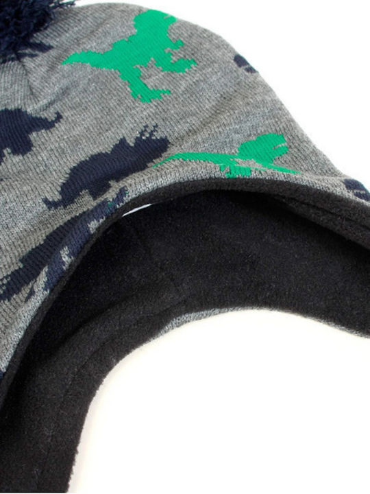 Kids Beanie Knitted Gray
