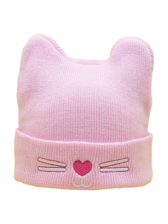 Kinder Mütze Gestrickt Rosa
