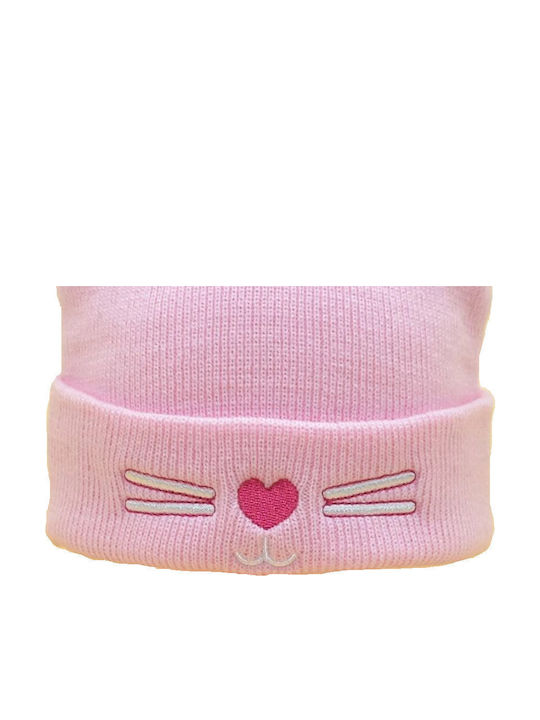 Kinder Mütze Gestrickt Rosa