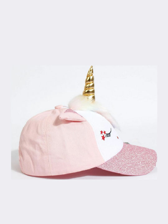 Tatu Moyo Kinderhut Jockey Stoff Rosa