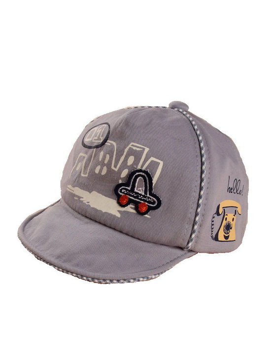 Tatu Moyo Kinderhut Jockey Stoff Gray