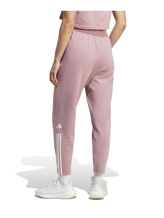 Adidas W Train Essentials Cotton Pant Pantaloni de trening pentru femei Roz