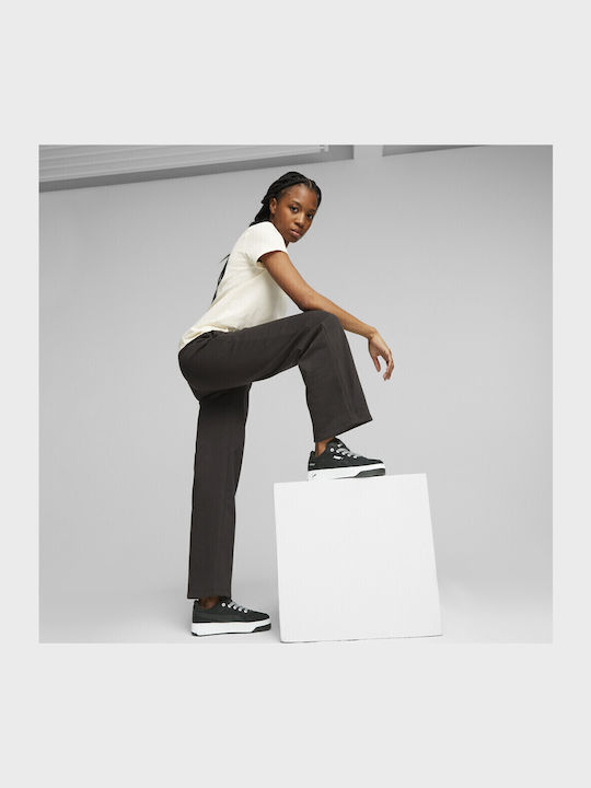 Logo Jogginghose Vlies Schwarz