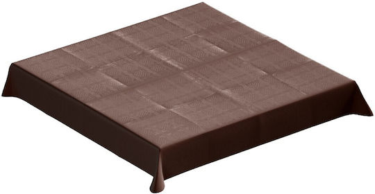 PaperQ Τραπεζομάντηλο Dama Καφέ 100x100cm 150τμχ