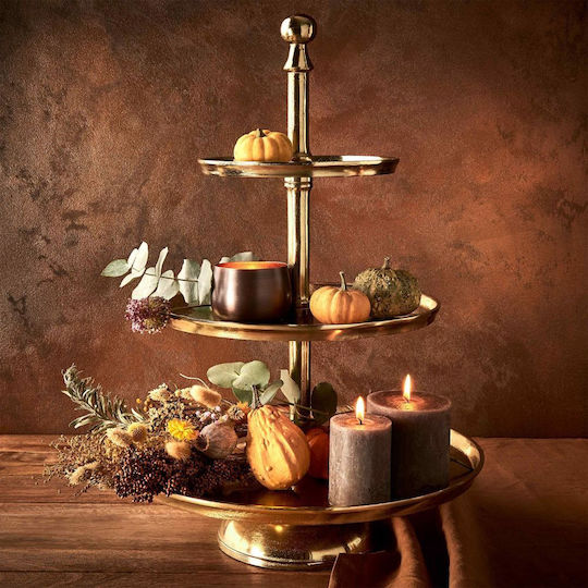 Butlers Metallisch Etagere Gold Ø66xH70cm W66xL66xH70cm 1Stück Butlers Metallisch Etagere Gold Ø66xH70cm W66xL66xH70cm 1Stück