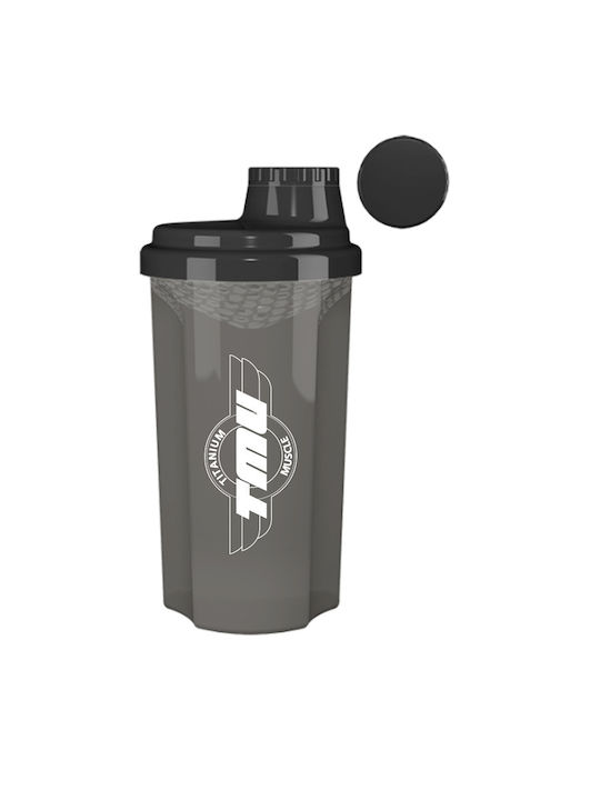 Titanium Muscle Usa Shaker Πρωτεΐνης 700ml Πλαστικό Μαύρο