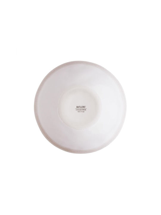 Butlers Atlantis Bol Servire Rotund Ceramic Bej cu Diametru 19 cm