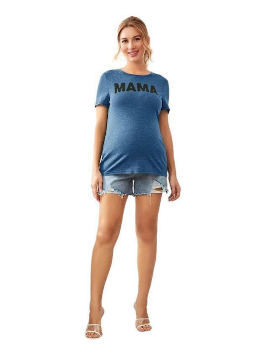 Queen Mother T-shirt Εγκυμοσύνης Μπλε