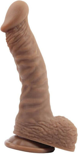 Chisa Novelties Dildo Dildo realist cu Testicule și Ventuză 19.5cm