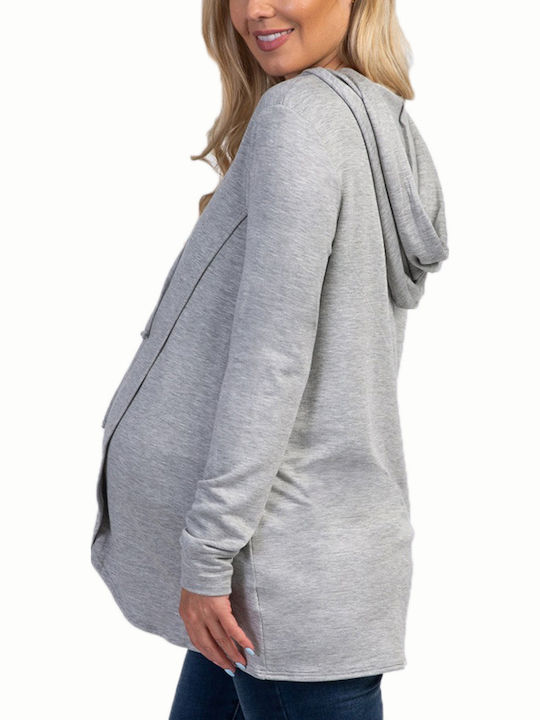 Queen Mother Maternity Top Gray
