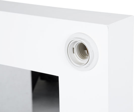GloboStar MIRROR-60x90-4 Καθρέπτης Ορθογώνιος Λευκός & LED Φωτισμό 90x60cm GloboStar MIRROR-60x90-4 Καθρέπτης Ορθογώνιος Λευκός & LED Φωτισμό 90x60cm