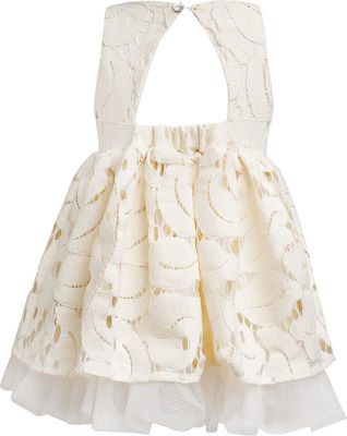 Two In A Castle Ecru Lace Baptism Dress