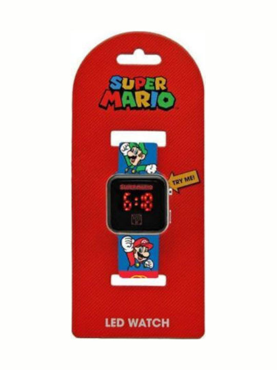 Kinderuhren Lizenz Super Mario 30mm Mehrfarbig