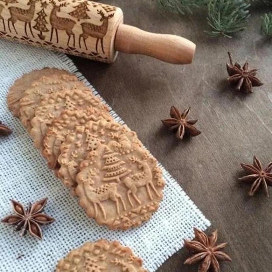 Diamandino Wooden Kitchen Rolling Pin 40cm 1pcs Diamandino Wooden Kitchen Rolling Pin 40cm 1pcs