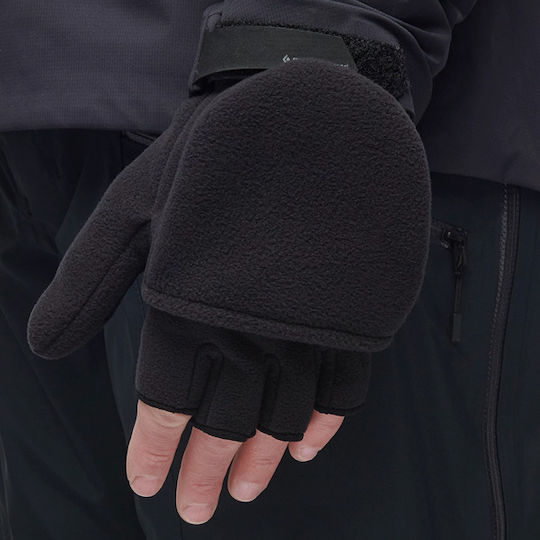 Black Diamond Γάντια Ορειβασίας Mittens με Αντιανεμική Προστασία Μαύρα
