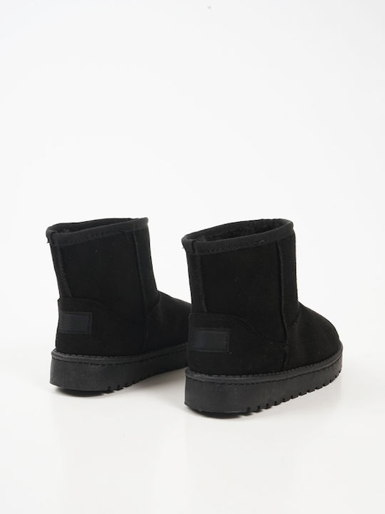 Kids Suede Boots Black