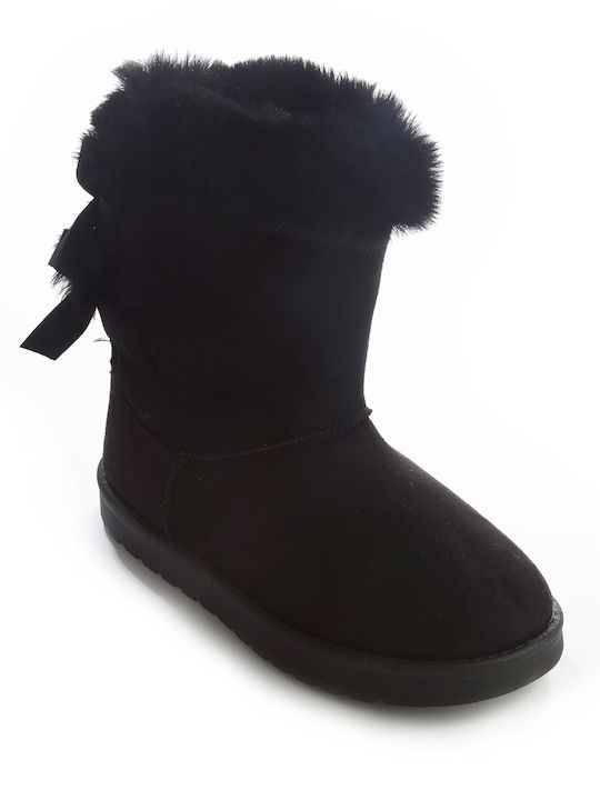 Fshoes Kids Suede Boots Black