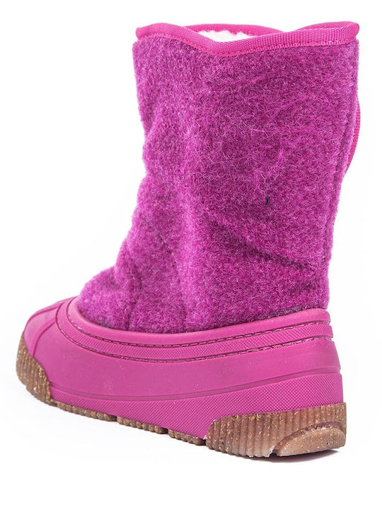Ghete de Zăpadă Copii cu Velcro Fuchsia