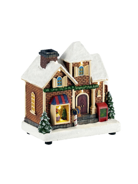 Christmas Illuminated Decorative House 20x18x12.5cm.