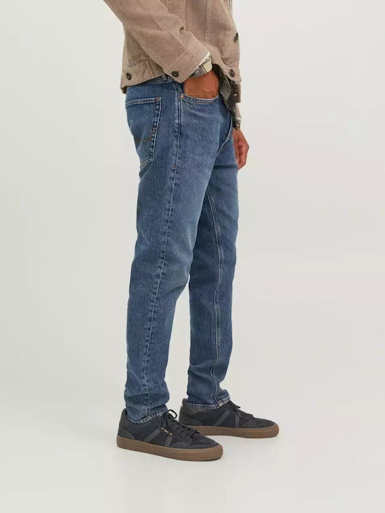 Pantaloni De Blugi Pentru Bărbați Cropped Cu Regular Tapered Fit Albastru