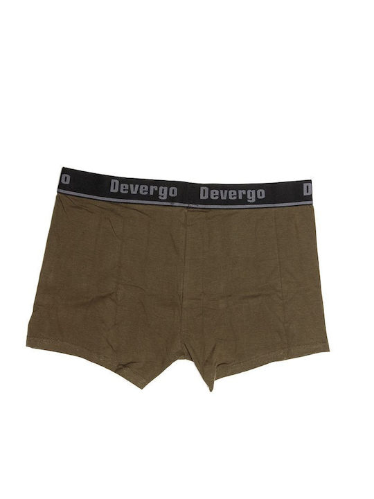 Devergo Herren Boxershorts Khaki 1Packung