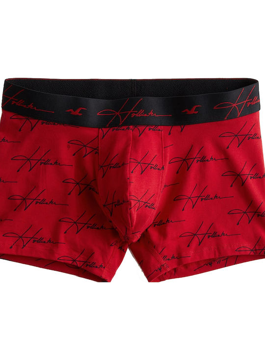Men's Boxer Red with Patterns