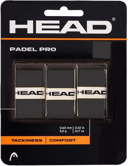 Head Pro Overgrip Μαύρα 3τμχ