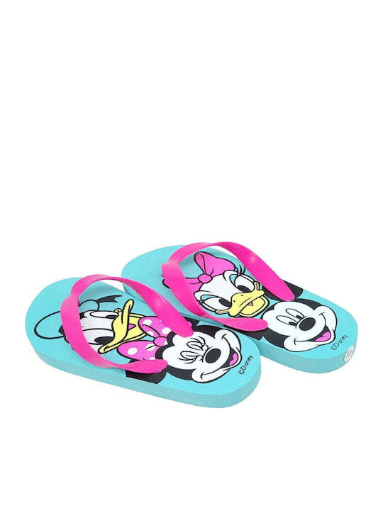 Παιδικές Σαγιονάρες Flip Flops Mickey Γαλάζιες Minnie Mouse