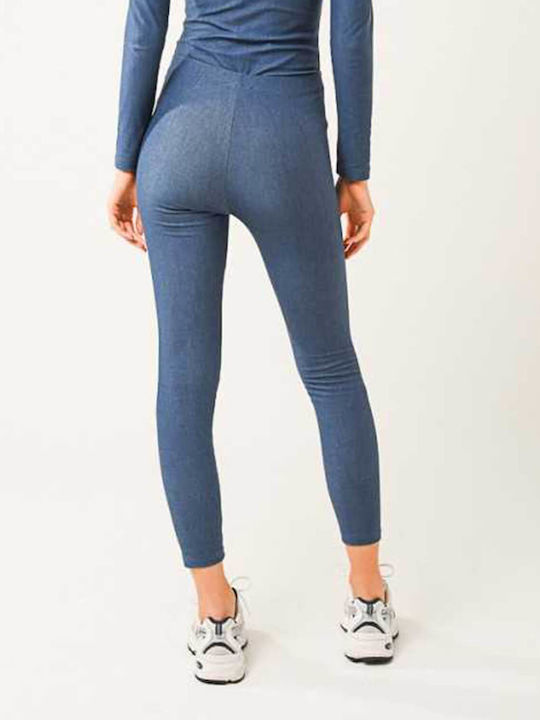 SunsetGo! Women's Cropped Legging Blue