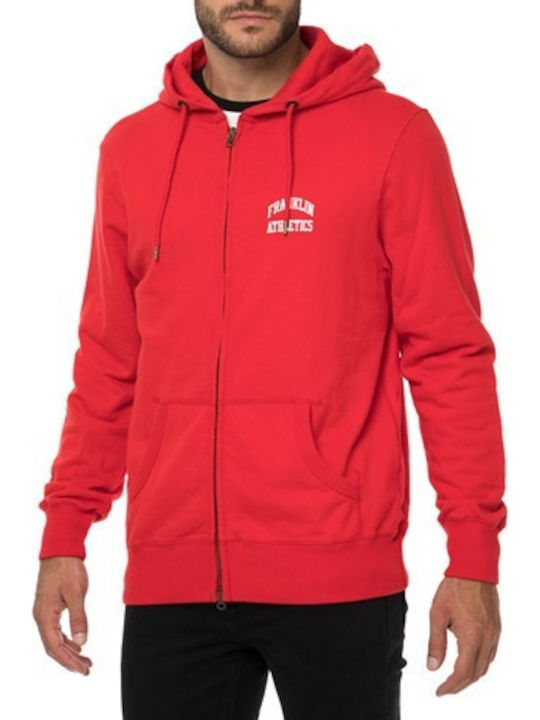 Red Hoodie Cardigan