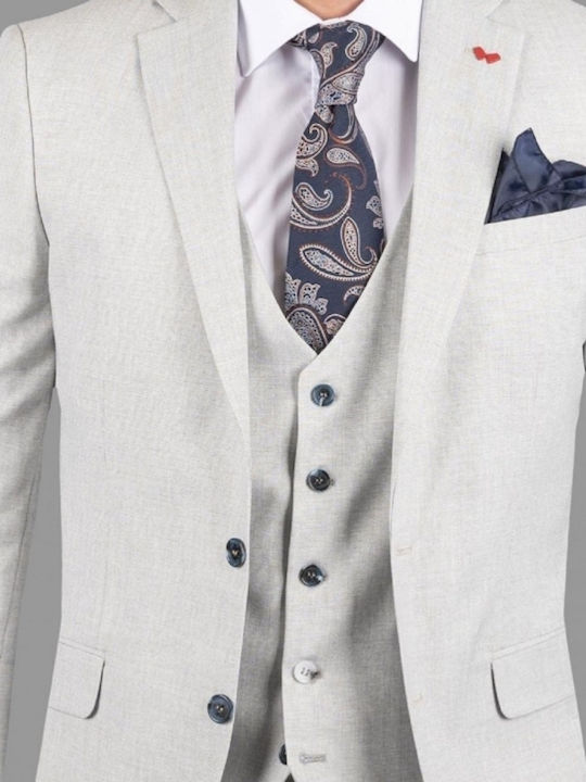 Dezign Men's Suit Gray