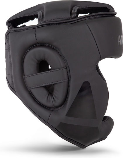 AMILA Kaos Adult Full Face Boxing Headgear Synthetic Leather Black