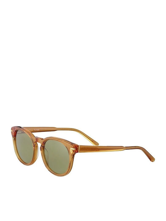 Serengeti Havah Women's Sunglasses with Brown Plastic Frame and Green Lens