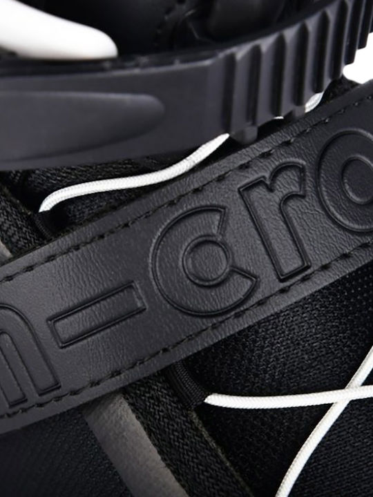 Micro Joy Black White Mis Inline Αυξομειούμενα Rollers Μαύρα Παιδικά