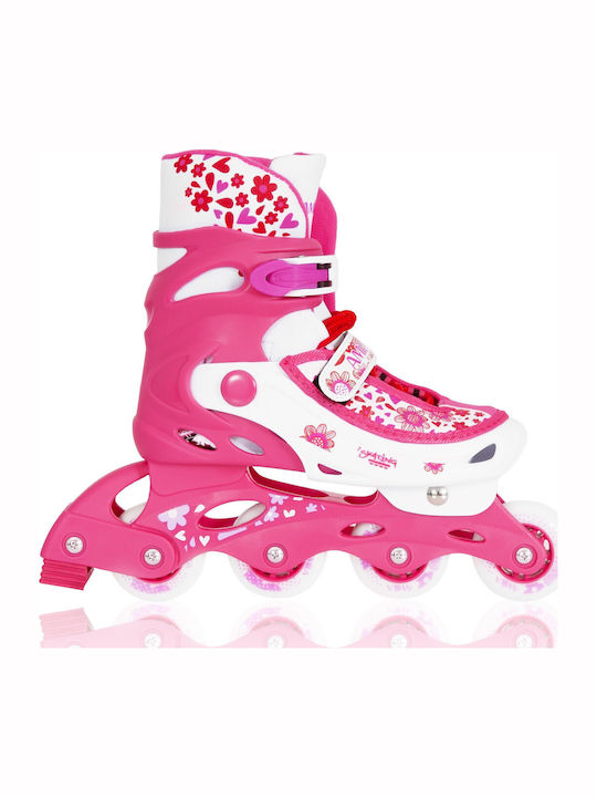 AMILA Inline Αυξομειούμενα Rollers Ροζ Παιδικά