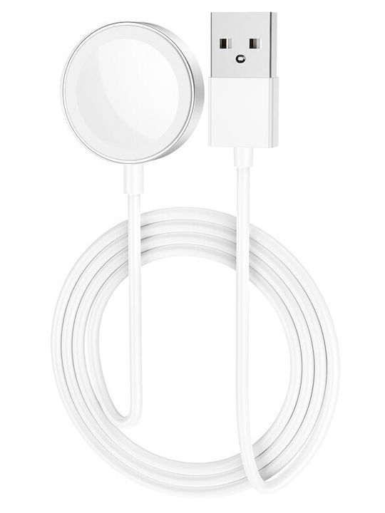 Hoco USB Wireless Charger CW39 Φορτιστής για Apple Watch Λευκός