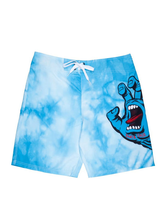 Men's Swimwear Shorts Light Blue with Patterns