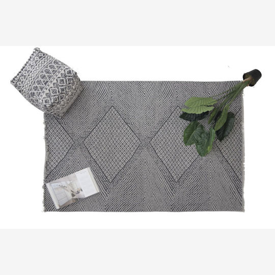 Royal Carpet 22091 157x230cm Summer Cotton Living Room Rug Casa Cotton Black