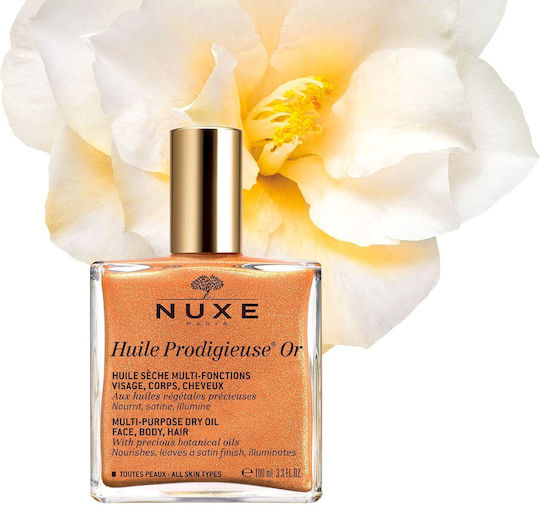 Nuxe Huile Prodigieuse OR Dry Shimmering Oil for Face Hair and Body 50ml