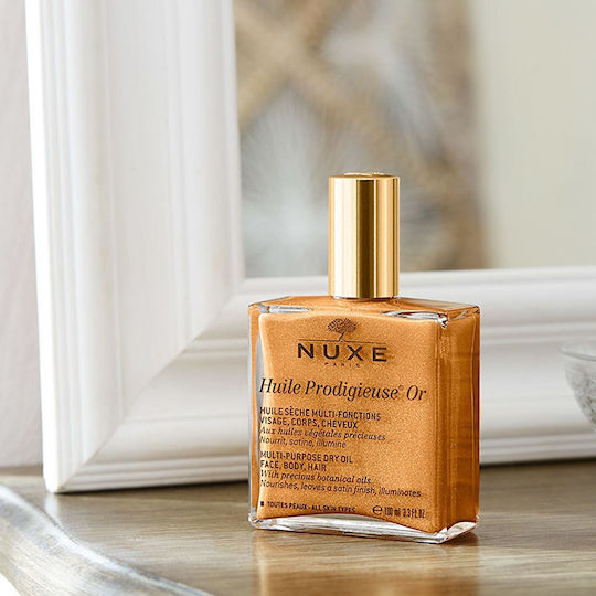 Nuxe Huile Prodigieuse OR Dry Shimmering Oil for Face Hair and Body 50ml
