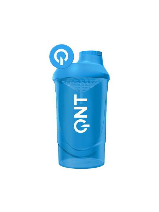 QNT Plastic Protein Shaker 500ml Blue