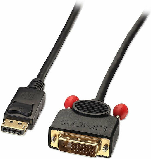 Lindy Kabel DVI-D-Stecker - DisplayPort-Stecker 3m Schwarz (41492)