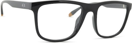 Armani Exchange Kunststoff Brillenrahmen Schwarz AX3101U 8158