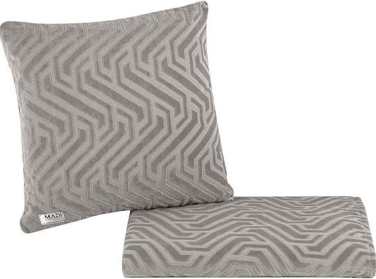 Madi Διακοσμητική Μαξιλαροθήκη Slange Beige 50x50εκ.