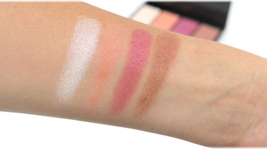 W7 Cosmetics Casino Blush Highlight & Contour Palette 16gr